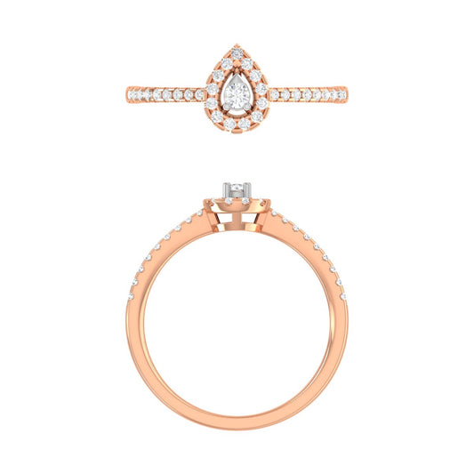 Polished Diamond Ring