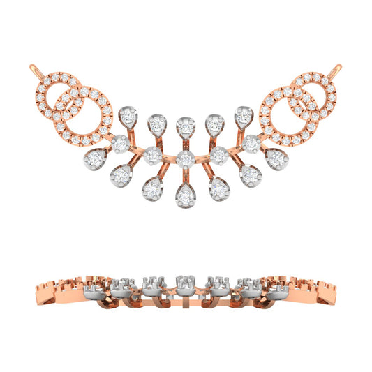 Masterful Geometric Diamond Mangalsutra